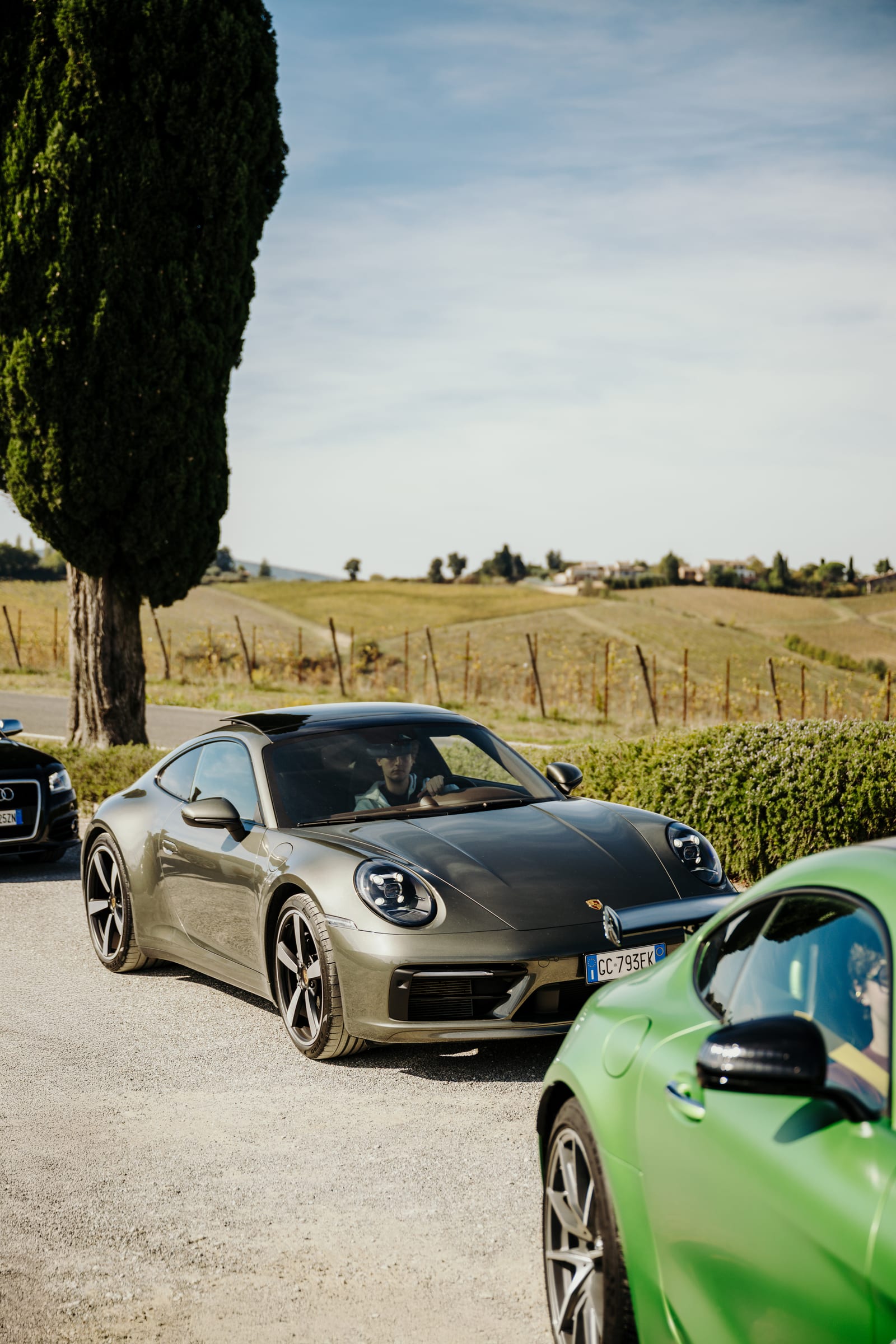 Supercar Experience in Siena and Val d'Orcia with Lunch